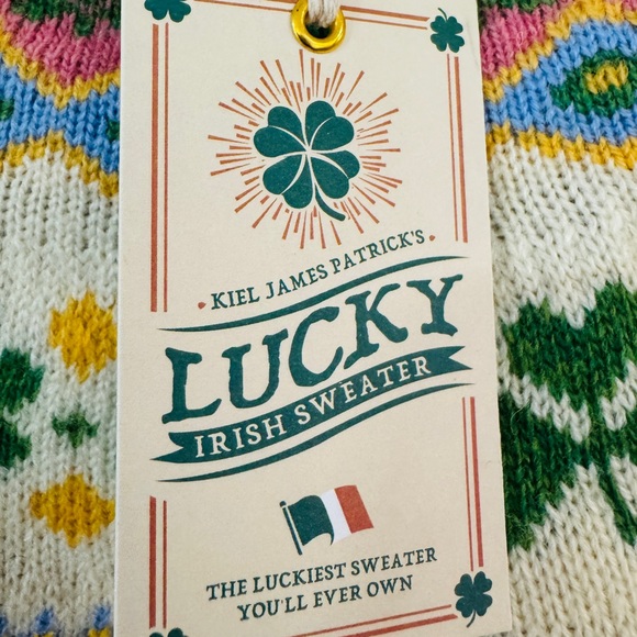 NWT Kiel James Patrick Fair Isle Irish Sweater Size M - Picture 3 of 6